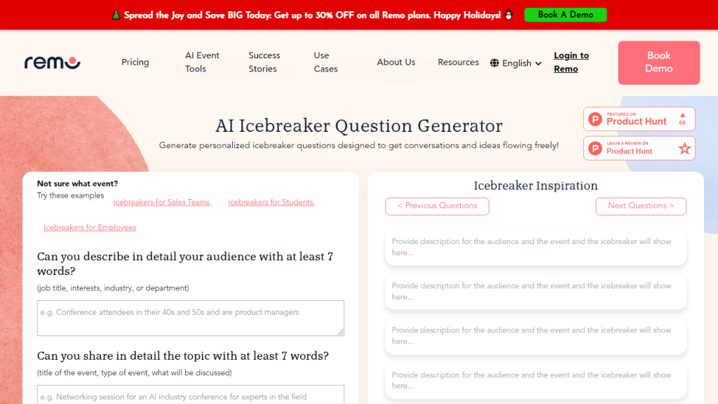 Icebreaker Question Generator - AI Technology Solution