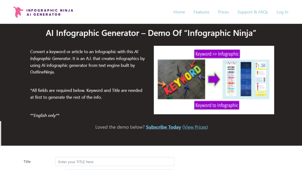 Infographic Ninja - AI Technology Solution