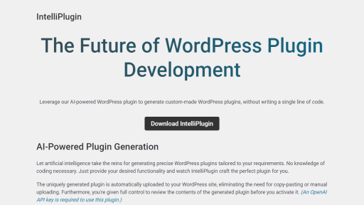 IntelliPlugin - AI Technology Solution