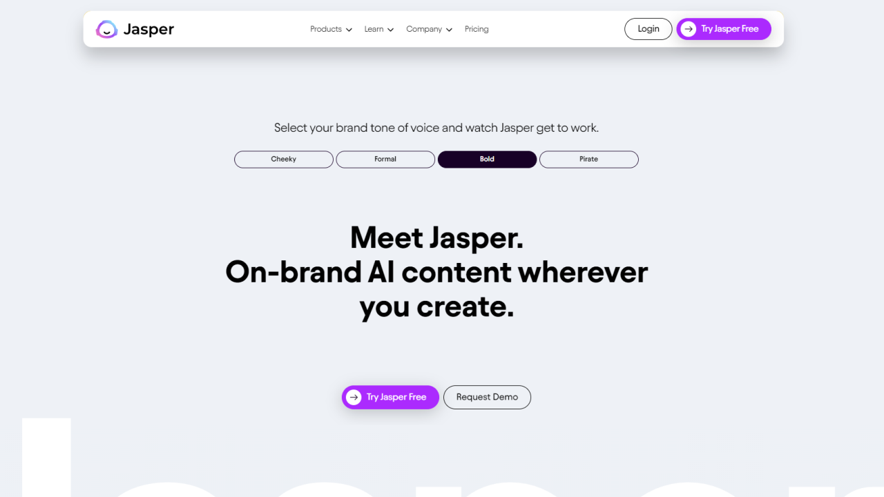 jasper is an ai powered essay writing app