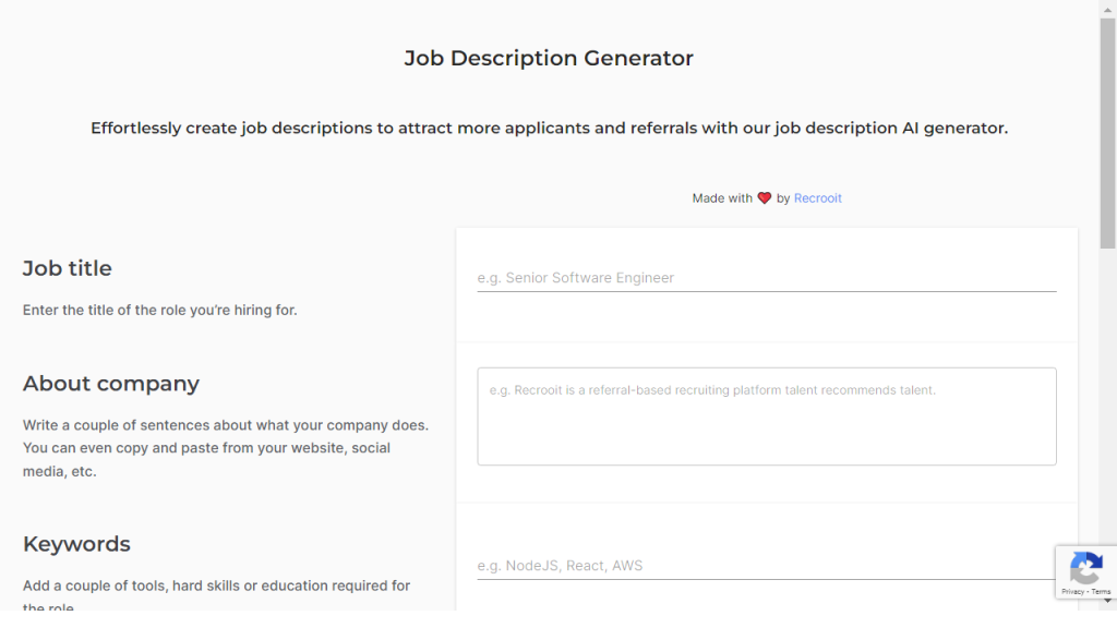 Job Description Generator - AI Technology Solution