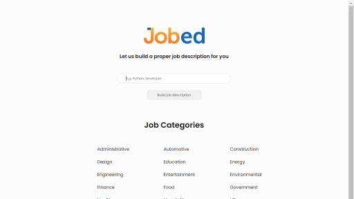 Jobed - AI Technology Solution