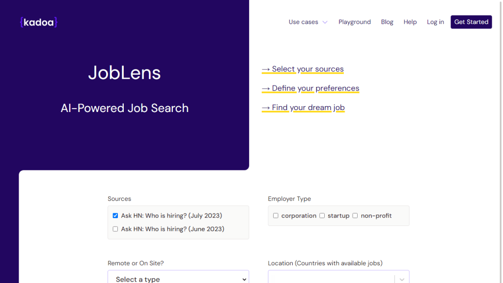 Joblens - AI Technology Solution