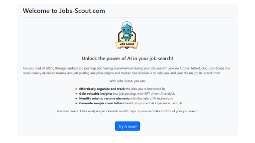 Jobs Scout - AI Technology Solution