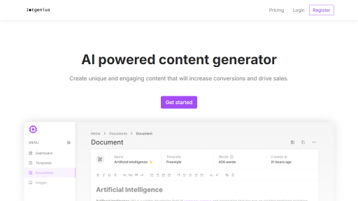 Jotgenius - AI Technology Solution