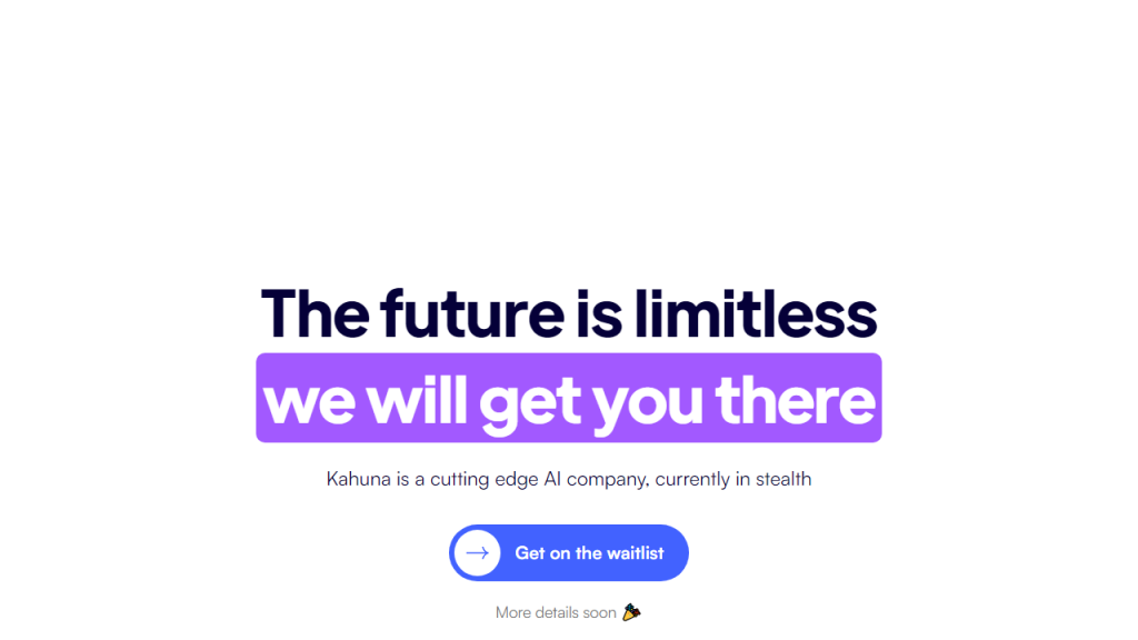 Kahuna - AI Technology Solution