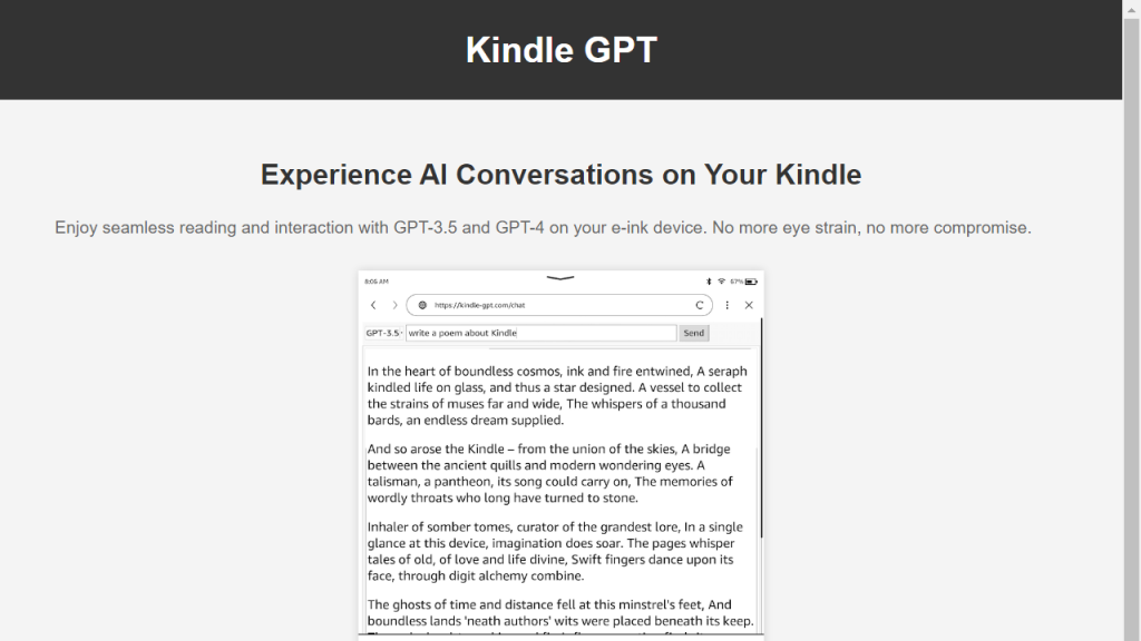 Kindle GPT - AI Technology Solution