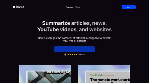 Kome Summaries - AI Technology Solution