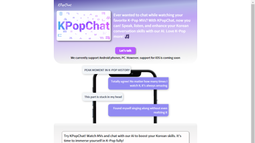 KPopChat - AI Technology Solution