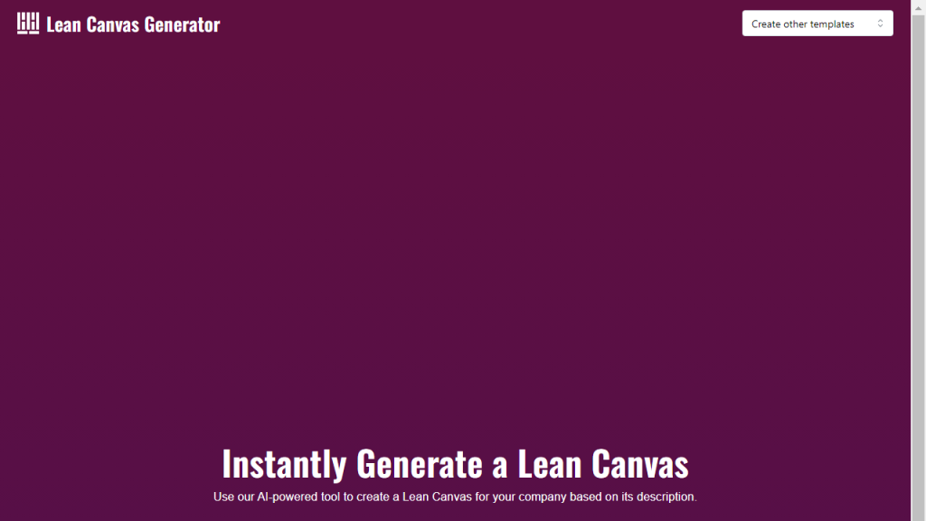 Lean Canvas - AI Technology Solution