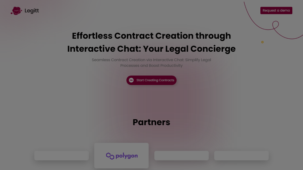 Legitt AI Contract Generator - AI Technology Solution