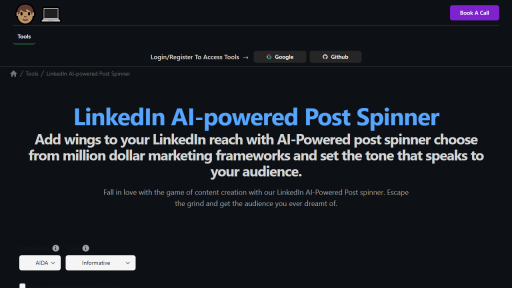 Linkedin Post Spinner - AI Technology Solution