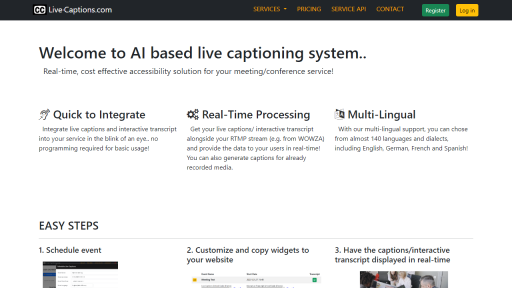 Live Captions - AI Technology Solution