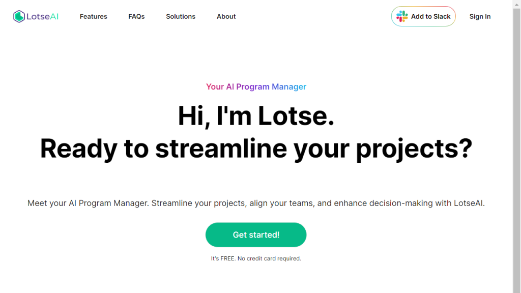 Lotse - AI Technology Solution