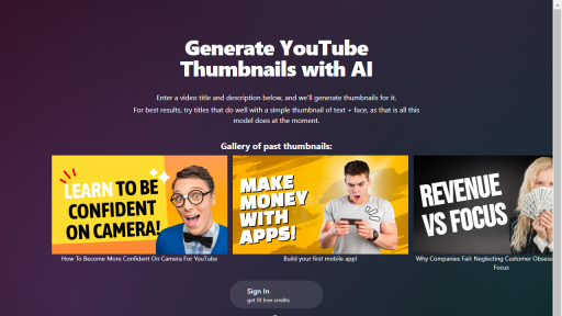 Magic Thumbnails - AI Technology Solution