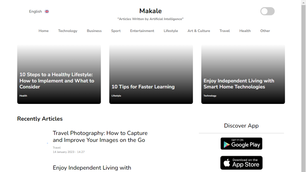 Makale - AI Technology Solution