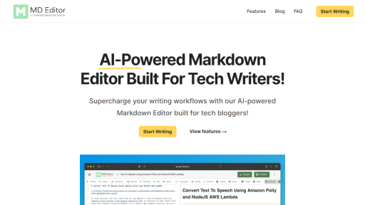 MD Editor - AI Technology Solution