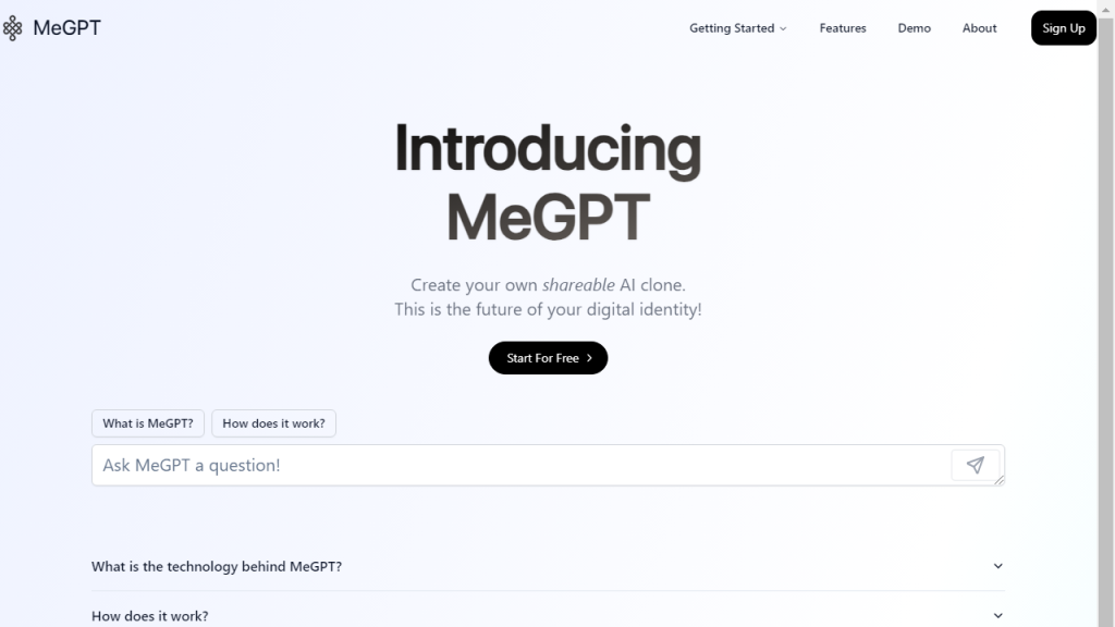 MeGPT - AI Technology Solution