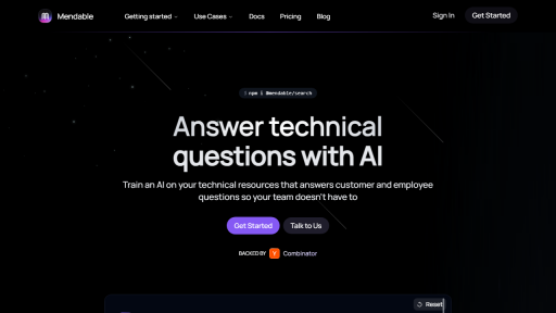 Mendable - AI Technology Solution