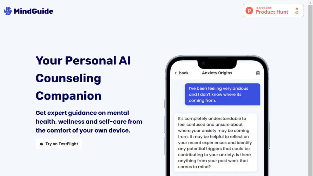 MindGuide - AI Technology Solution