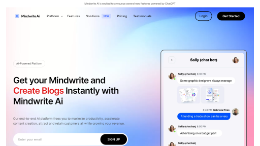 Mindwrite - AI Technology Solution