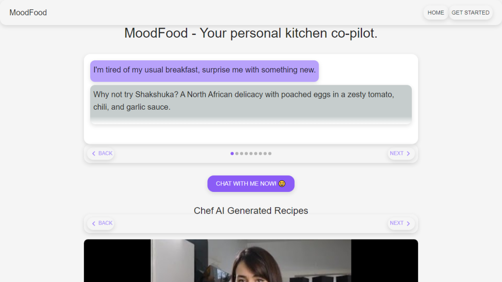 MoodFood - AI Technology Solution