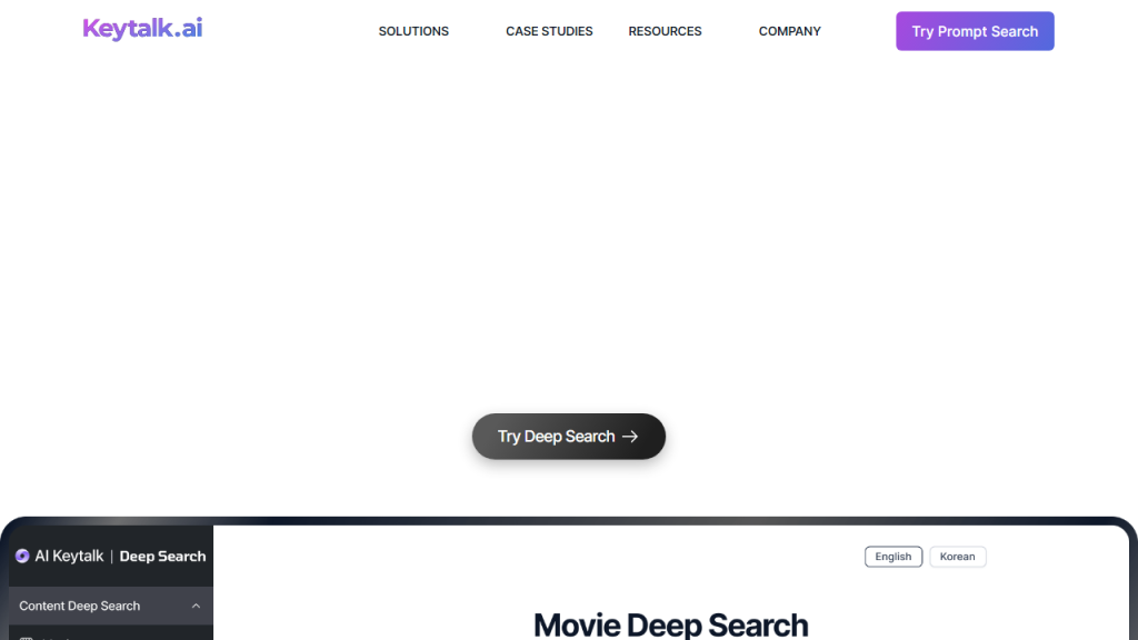 Movie Deep Search - AI Technology Solution