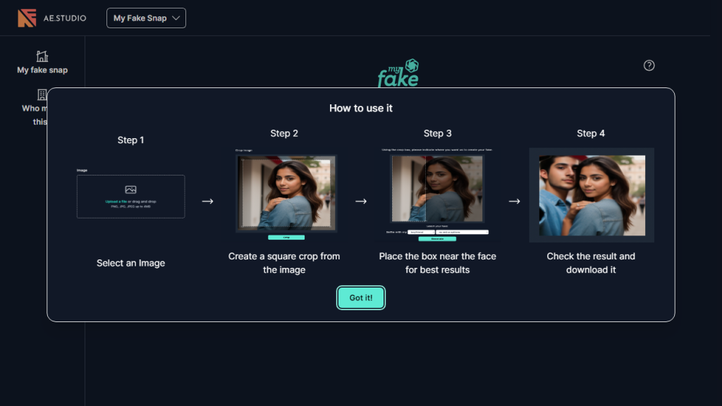 My Fake Snap - AI Technology Solution