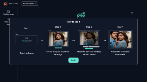 My Fake Snap - AI Technology Solution