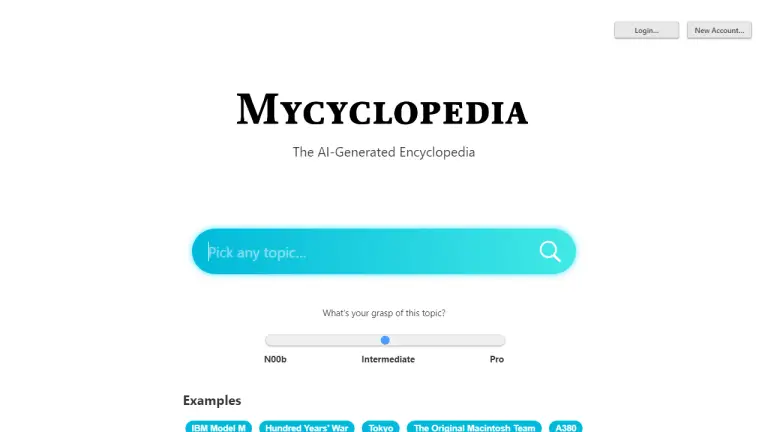 Mycyclopedia - AI Technology Solution