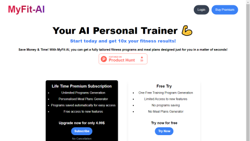 Myfit-AI - AI Technology Solution