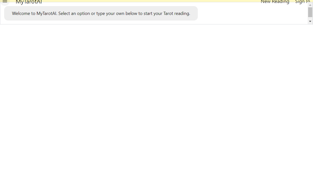 MyTarotAI - AI Technology Solution