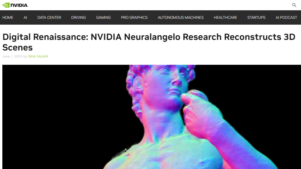 Neuralangelo by Nvidia - AI Technology Solution