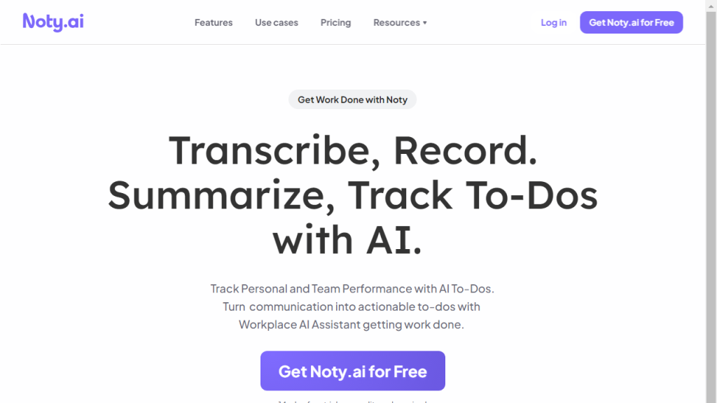 Noty - AI Technology Solution