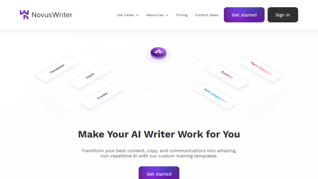 Novus Writer - AI Technology Solution