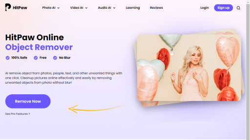 Object removing by HitPaw - AI Technology Solution