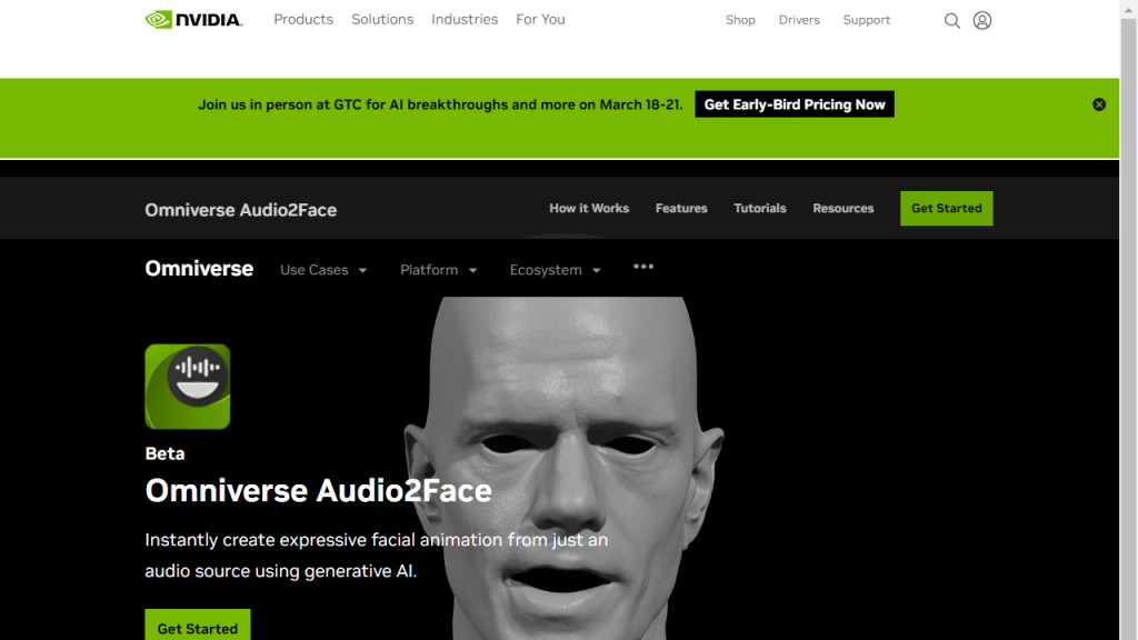 Omniverse Audio2Face - AI Technology Solution