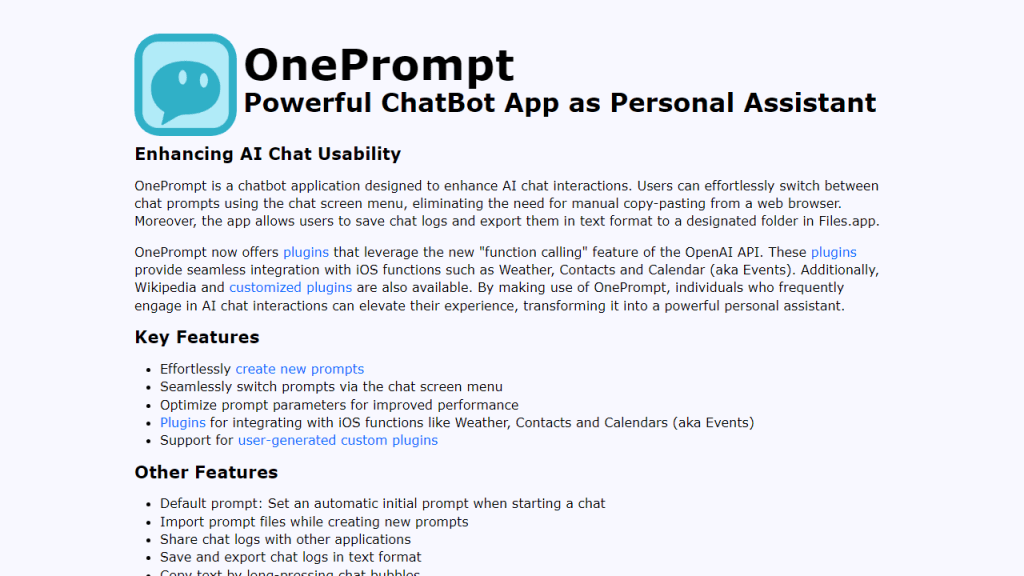 OnePrompt - AI Technology Solution