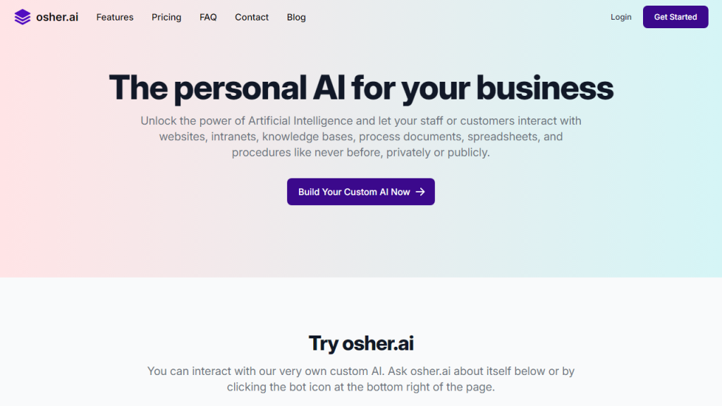 Osher - AI Technology Solution