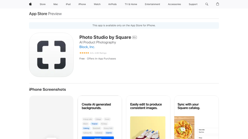 Photo Studio by Square - AI Technology Solution