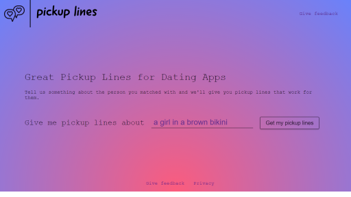 Pickup-lines - AI Technology Solution