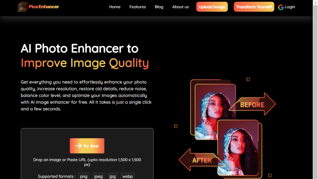 Pics Enhancer - AI Technology Solution