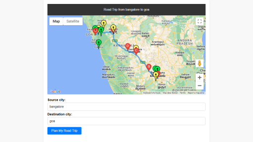 Plan My Road Trips - AI Technology Solution