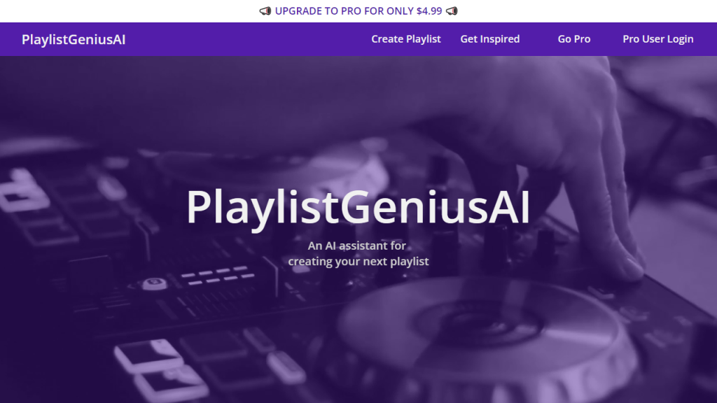 Playlist Genius - AI Technology Solution