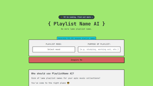 Playlistnameai - AI Technology Solution