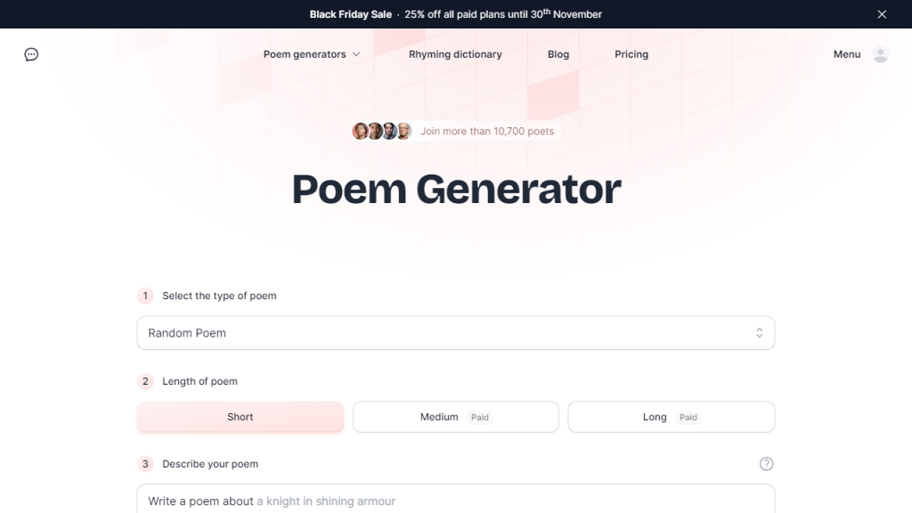 Poetry Tips - AI Technology Solution