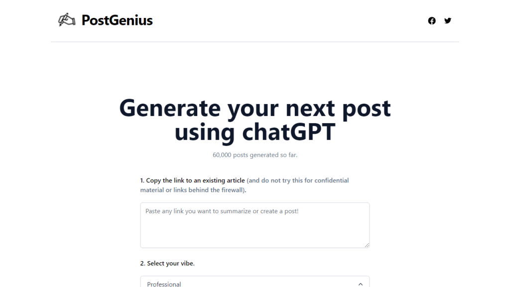 Post Genius - AI Technology Solution