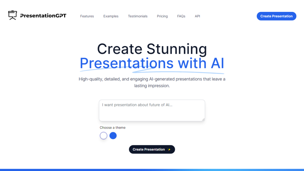 PresentationGPT - AI Technology Solution