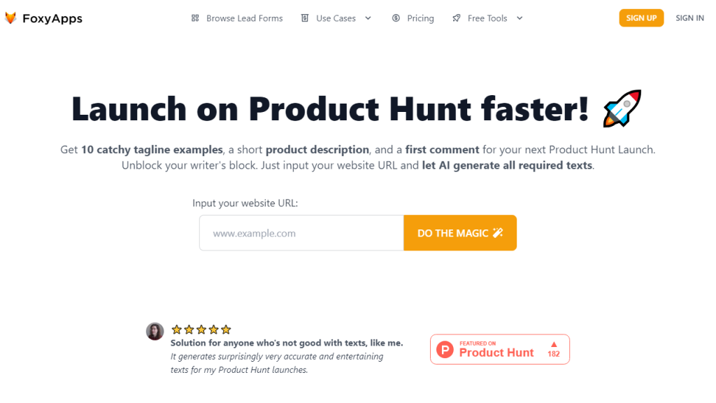 Product hunt launcher - AI Technology Solution