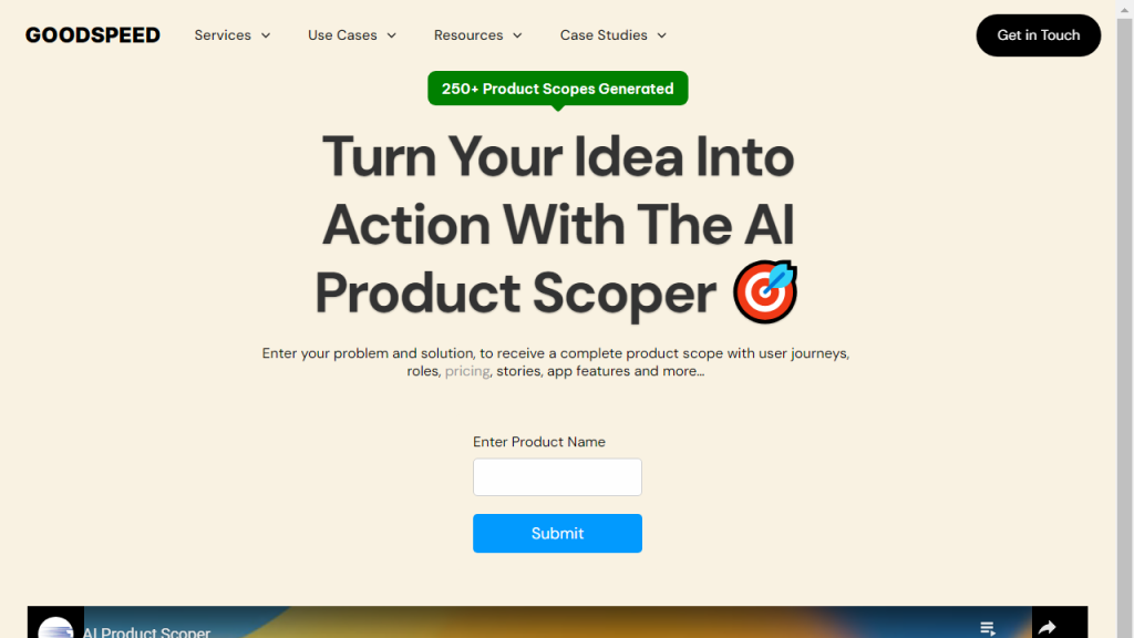 Product Scope - AI Technology Solution